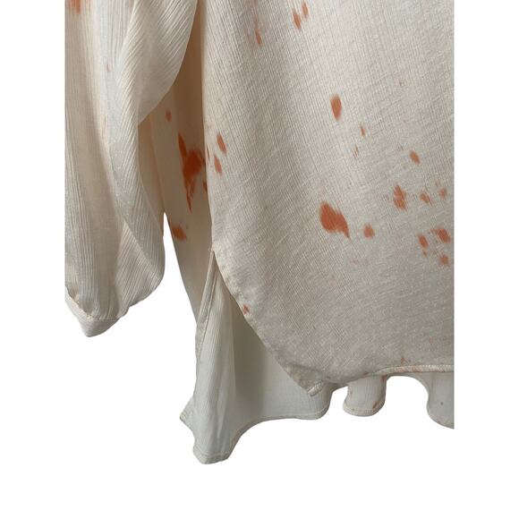 ZARA PAINT SPLATTER OVERSIZED BUTTON DOWN SIZE SMALL NWOT - Picture 3 of 9